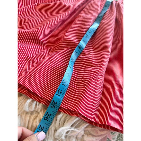 Vintage Jayne Copeland‎ Girls Striped Puff Sleeve Shift Dress Red White Size 6X - Picture 12 of 12
